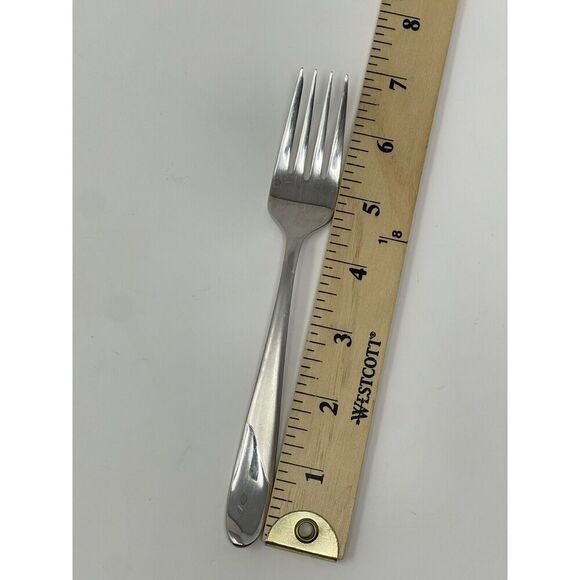 GORHAM Silver ASPEN FROSTED STAINLESS Salad FORK 7” 18/8 - Picture 2 of 6